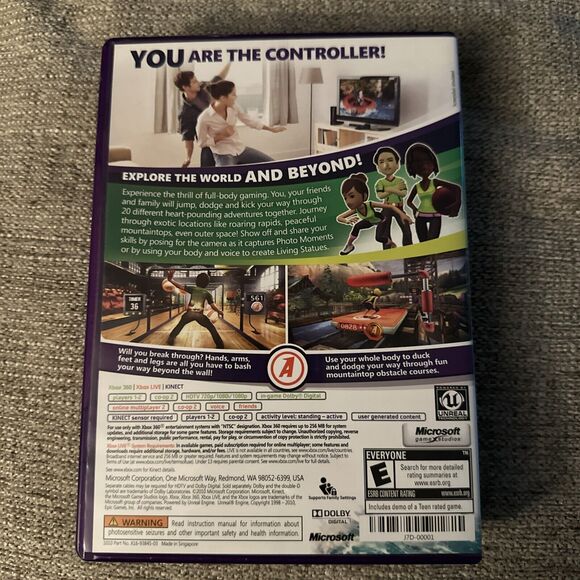 Kinect Adventures Microsoft Xbox 360, 2010 Kinect Game - Picture 2 of 3